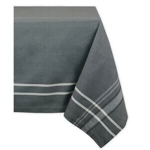 New Design Imports Chambray French Stripe Tablecloth 60" X 84" from Macy's